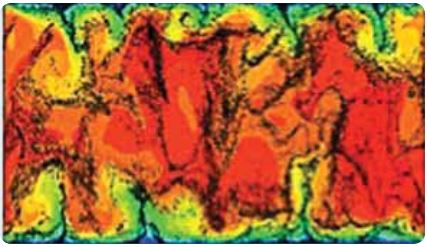 Particle clustering in turbulent flows: DNS