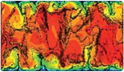 Particle clustering in turbulent flows: DNS