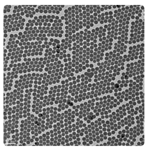 A blend of polystyrene latex particles and titanium oxide nanoparticles